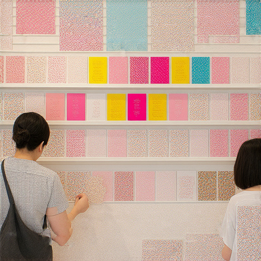 灣仔獨特印卡片服務現場，顧客正在創作個性化卡片，展示色彩繽紛的設計與材料，讓創意瞬間成真，滿足個人需求，帶來獨特的創意體驗。