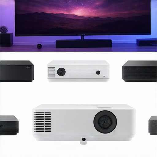 10款必試4K家用投影機展示，解鎖家庭娛樂新境界，顯示高品質影像及設計，適合各種家庭影院需求，提升觀影體驗。