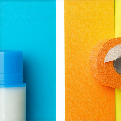 強力防水膠與超強修復膠帶並排展示，展現其優越的防水效果與修復能力，幫助用戶有效解決漏水問題，告別煩惱。