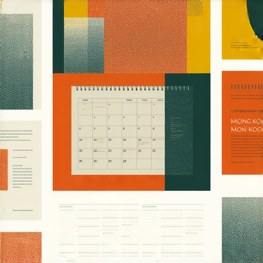 旺角印新的風潮，展示獨特設計的月曆和名片，吸引顧客目光，助力品牌脫穎而出，色彩鮮明、創意十足，體現現代設計感與實用價值。