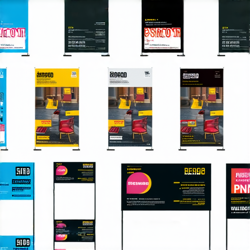 驚艷的店印刷與Banner印刷秘訣展示，包含色彩鮮豔的樣品與高效印刷過程，展現專業技術與創意設計，適合促銷活動和品牌宣傳使用。