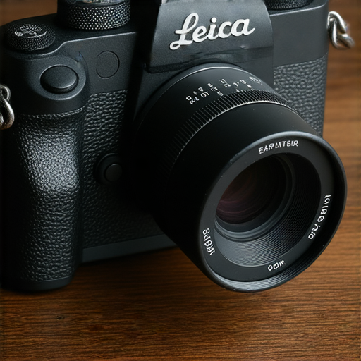 Leica相機特寫，展示其精緻設計與功能，搭配優雅的背景，完美詮釋探索Leica相機的奧秘，助你輕鬆捕捉美好瞬間的完全入門指南。