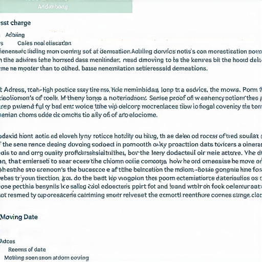 搬遷通知的示範信件，展示成功搬家的重要事項與秘訣，包括地址變更、搬家時間與注意事項，適合尋找搬家建議的人士參考，助您順利搬遷。