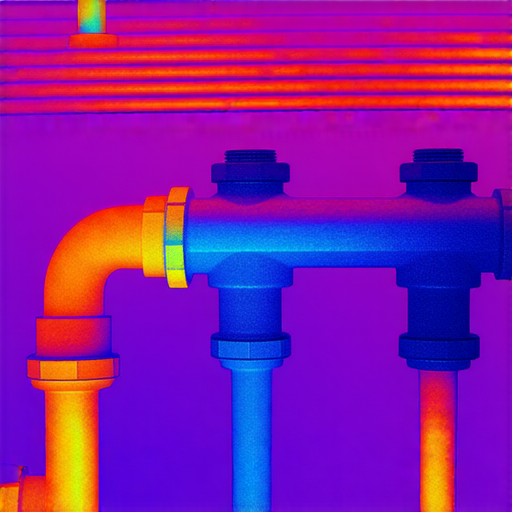 紅外線探測器檢測住宅漏水問題的過程，顯示水管漏水的熱源影像，幫助快速排查隱患與修復建議，確保家庭安全與維護。