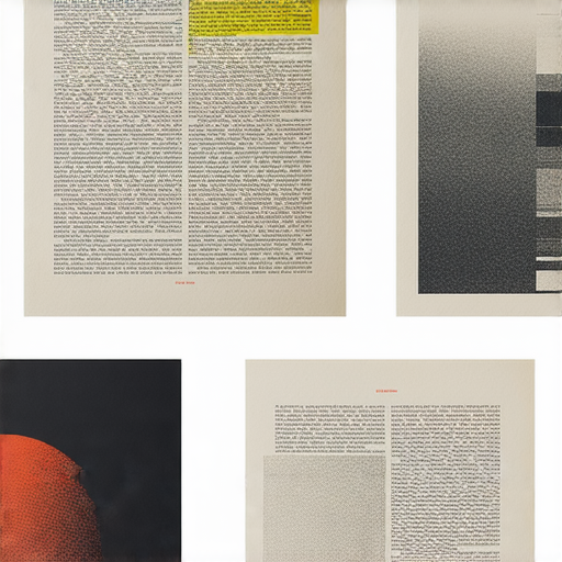 印刷藝術的多樣性展示，從精美雜誌頁面到獨特喜帖設計，呈現色彩鮮豔的印刷技術與創意，探索印刷背後的奇妙世界和工藝巧思。