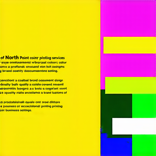 北角彩色印刷服務展示，便條紙和文件鮮豔印刷效果，色彩繽紛，吸引眼球，提升品牌形象與專業感，讓每份文件在商務場合中脫穎而出。