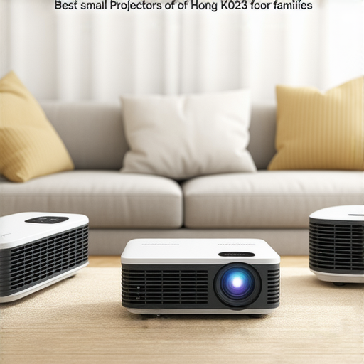 2023年最佳小型投影機推薦圖，適合香港家庭使用，展示多款投影機在家中環境中，打造絕佳觀影體驗，讓家庭享受高清娛樂時光。