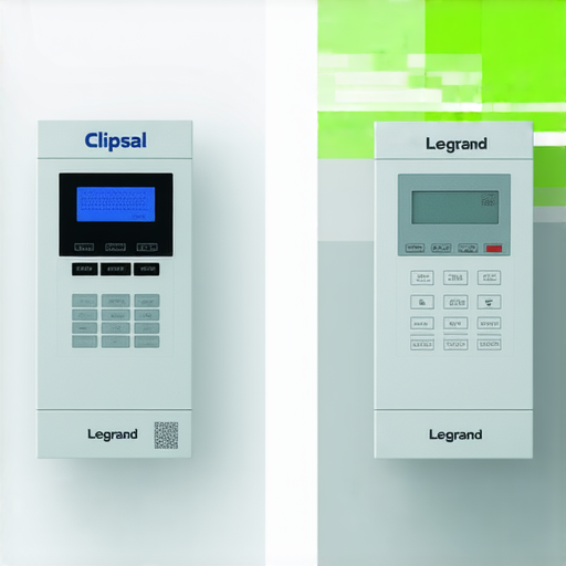 探索高效電制面板的比較圖，展示Clipsal和Legrand兩款產品的外觀、功能和設計，幫助消費者做出選擇。