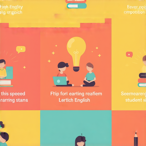 從零開始學習英文的7個技巧，讓學習更加輕鬆有趣，圖片展示技巧圖示和相關主題，鼓勵學生積極參與。