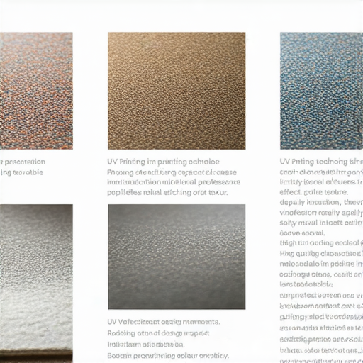 UV印刷工藝展示，色彩鮮豔且質感豐富，專業設備與技術應用，呈現多樣化印刷效果，揭示色彩與質感的無限可能，為設計創意注入新活力。