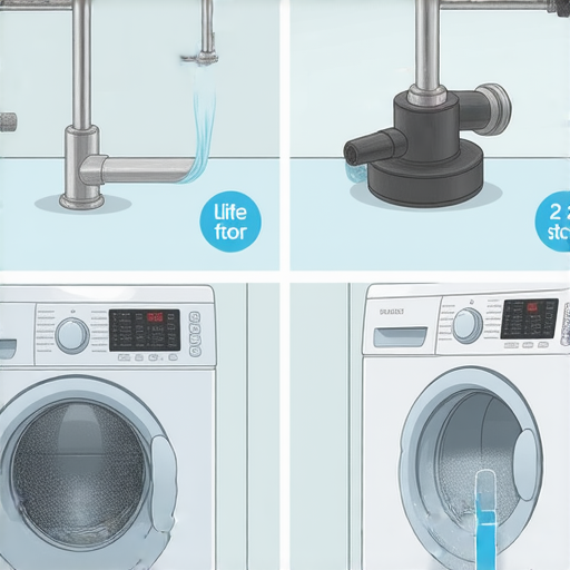 洗衣機水龍頭漏水修理步驟圖示，展示如何快速安裝修理零件，確保水龍頭不再漏水，輕鬆解決漏水問題的實用技巧及工具。