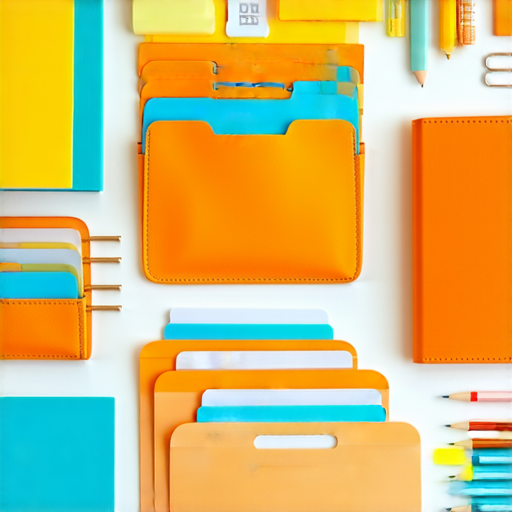 解密完美整理的圖片，展示夾file和袋file的使用方法，提升生活品質的技巧，色彩鮮明的文具與組織方式，幫助人們有效整理文件與物品，提高效率與生活舒適度。