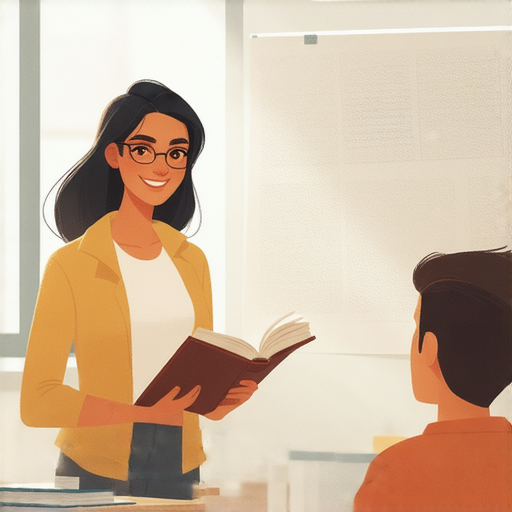 外籍英文老師在教室內與學生進行一對一教學，學生專心學習，展現流利講英文的潛力，開啟英文學習之旅，提升語言能力，打造自信溝通技巧。