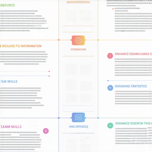 揭秘如何利用五種英語資源提升應試技巧的圖表，展示不同資源的特點和優勢，幫助考生快速掌握學習方法和考試策略。