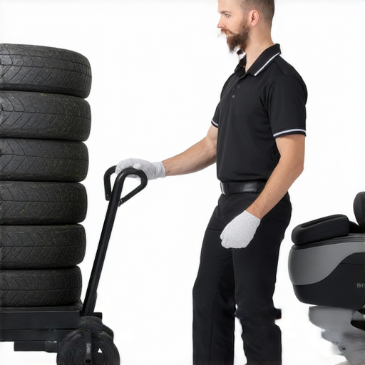 專家示範如何用搬運車和按摩椅輕鬆搬運重物，圖中顯示搬運車上有重物，旁邊有按摩椅，展示有效搬運技巧和安全注意事項。