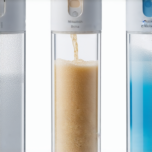 三款水龍頭濾水器展示：三菱、Brita、Philips各具特色，對比其設計及功能，助您選擇最佳濾水器，提升飲水安全與品質。