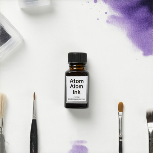 原子印加墨水瓶，潔淨的印章和工具，展現如何簡單輕鬆清潔與保養印章，使印章如新，提升使用效果和延長壽命。