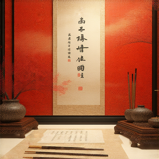 揮春書法的秘密，展示精美的揮春作品與書法工具，學習傳統藝術的魅力，探索如何揮毫創作獨特的春聯，體驗中國書法的文化之美。