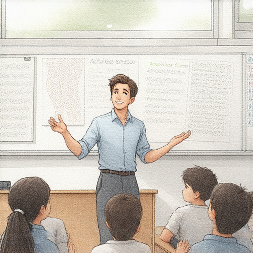 外籍老師在課堂上教授Achilles Tendon相關詞彙，學生們專心學習，提升英文能力，報名體驗輕鬆掌握英語的機會，打造更好的語言技能。