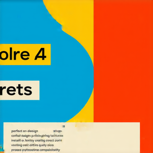 探索A4秘訣，展現完美設計與印刷技巧，讓創作品質立即提升的圖片，包含色彩豐富且吸引人的設計元素，展示高效印刷方法與藝術創作過程。