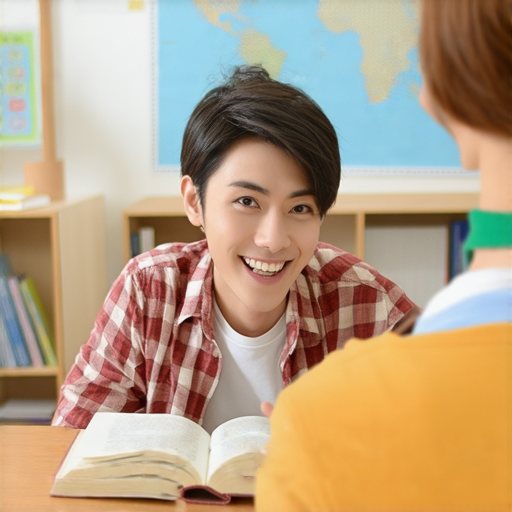 熱愛英語的學生與外籍老師進行一對一課程，互動熱烈，教室環境友好，開啟語言學習新旅程，提升英語能力的最佳選擇。