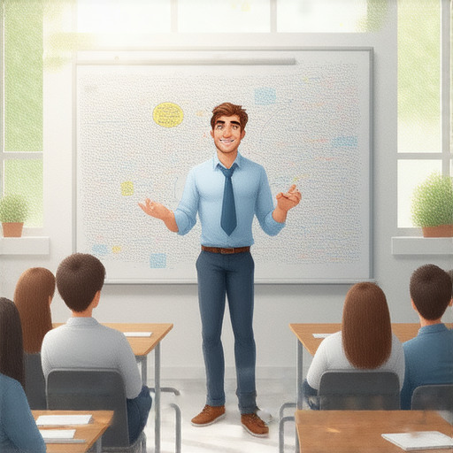 外籍英文老師在課堂上教授英語，學生專注學習，課堂氣氛活躍，提升語言能力的秘訣及方法，適合希望改善英語的學習者，了解如何高效學習英文。