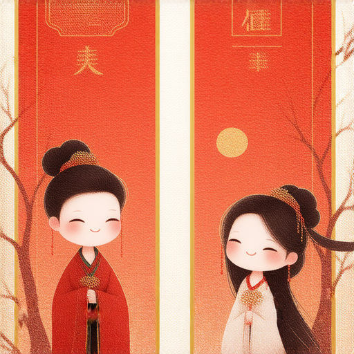 揮春卡通形象展示，趣味喜詞搭配生動插畫，增添新春氣氛，揭示揮春的文化意義和喜慶秘訣，帶來特別驚喜，喜慶又有趣的節日裝飾。