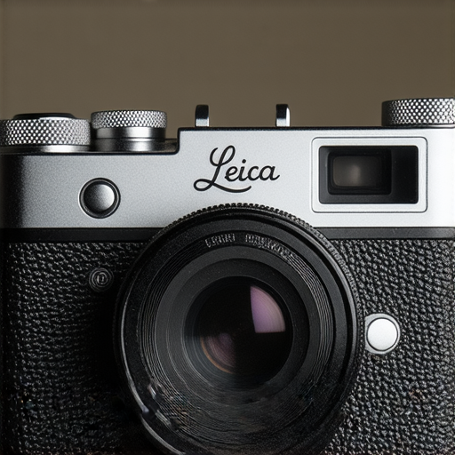 珍藏的Leica攝影藝術相機，展示其經典設計與優雅細節，完美結合傳統與現代攝影技術，象徵歷久彌新的藝術追求與攝影愛好者的必備良品。