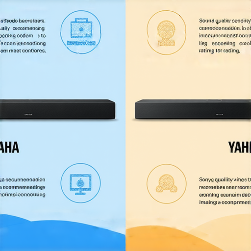 Sony Soundbar推薦與Yamaha音響比較指南的資訊圖，展示兩者的產品特點、音效評比和使用建議，幫助消費者選擇適合的音響設備，提升家庭視聽體驗。
