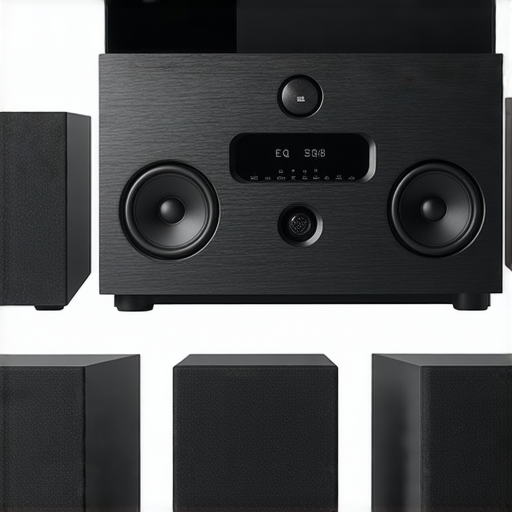 音響箱特價大放送，顯示7.1音響系統與EQ調整功能，提升音樂體驗的細節，吸引音響愛好者的注意，搭配精美設計與性能展示，促銷資訊及優惠標籤。