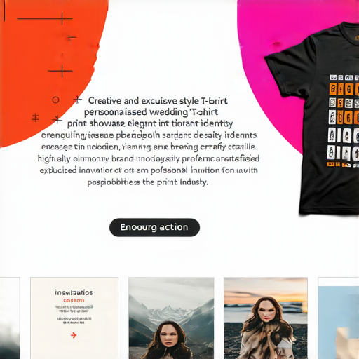 專屬風格的創意印刷展示，從個性化T-Shirt到精美喜帖，色彩鮮豔，設計獨特，吸引目光，展現品牌特色，立即行動，探索更多可能性。