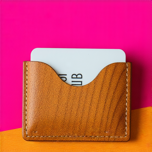 超可愛卡片套女的自製木質款，展示獨特的設計與時尚魅力，色彩鮮豔的背景襯托卡片套的精緻細節，展現手作工藝的獨特風格，完美結合實用與時尚。