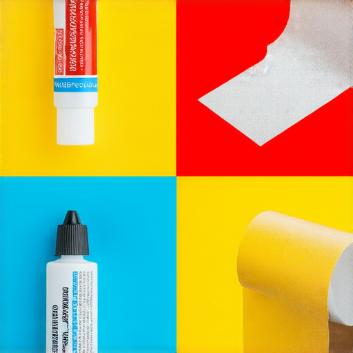 強力防水膠和超強修復膠帶的對比圖，展示兩者在防水效果上的驚人表現。圖片顯示膠帶與膠水的應用實例，強調絕不漏水的特性，適用於各種修復需求。