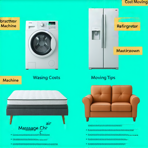 搬運費用全解析：洗衣機、冰箱、床墊、按摩椅及沙發的搬運成本