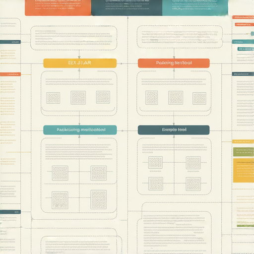 Java打包工具與方法分析圖，展示如何將Java應用程式打包成EXE及JAR格式，包含必要步驟、工具及示範，適合開發者了解打包過程與應用。