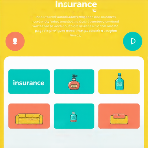 常用英文詞彙介紹圖片，涵蓋保險、香水、漏水等生活用語，幫助學習者掌握常見英語詞彙，提升日常交流能力。