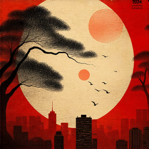 2024香港神秘日曆封面，展現獨特插畫與色彩，揭示香港文化與驚喜，讓人期待探索未來的旅程，充滿懸念與驚喜的設計吸引目光。