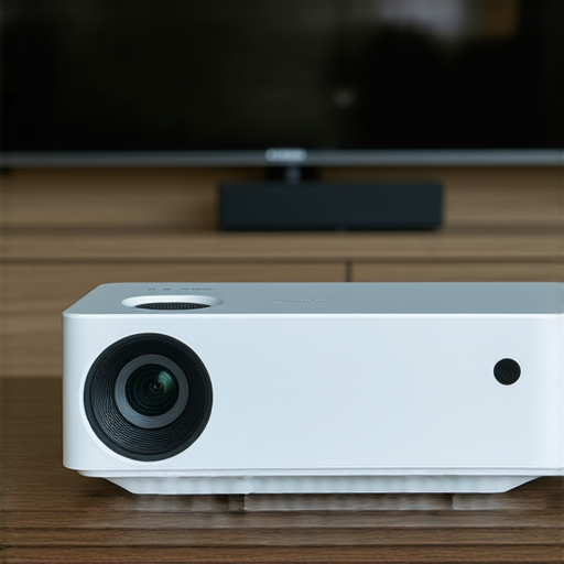 小米智能投影機2 Pro外觀圖，呈現高端設計和卓越性能，搭載先進技術，以超值價格帶來震撼視覺體驗，是家庭娛樂的理想選擇。