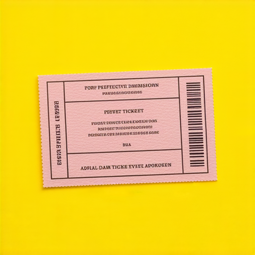 門票設計相關圖像，展示完美尺寸及英文表達技巧，吸引觀眾注意，讓設計作品成為活動焦點，提升活動吸引力及參與度。