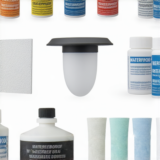 立即探索超有效防水材料，包括防水膠和戶外壁燈，完美解決漏水困擾的示意圖，展示各種防水產品的應用與效果，輕鬆提升居家防水能力。