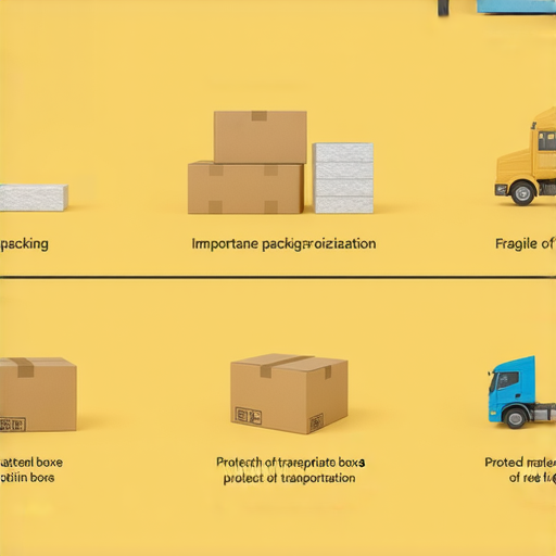 樓宇搬遷必備技巧的圖片，展示五大搬屋包裝注意事項，強調包裝材料的重要性、物品分類、標記箱子、保護易碎物品以及搬運時的安全措施，幫助順利完成搬遷。