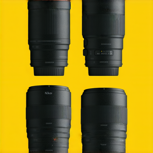 探索Nikon與Sony鏡頭的世界，展示360度拍攝技術的無限可能，畫面中包含多款鏡頭及其拍攝效果，凸顯攝影創作的多樣性和專業性。