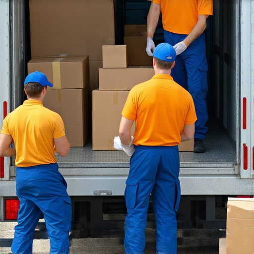 2022最值得信賴的搬屋公司推薦，幫助您輕鬆無憂地搬家，圖片展示搬家現場，專業團隊正忙於搬運家具及包裝物品。