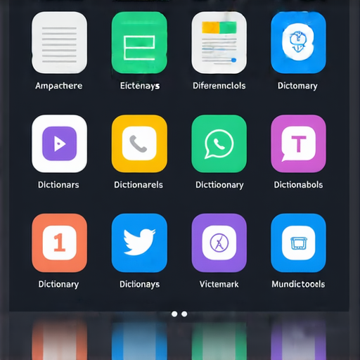 熱門APP推薦與字典工具使用攻略分享的圖片，展示多款推薦的應用圖示，搭配字典工具的使用技巧，幫助用戶發現實用資源，提升學習與生活效率。