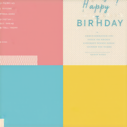 創意生日卡片設計展示，包含多種獨特風格與色彩搭配，展現祝福的多樣性與個性化，讓你的生日祝福與眾不同，完美傳遞心意。