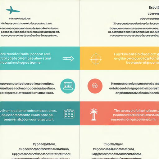 旅行與執行及實行的英文能力對照分析圖表，顯示不同功能的英文應用情境，強調語言能力在旅行中的重要性及實用性，提供視覺對比讓學習者理解。