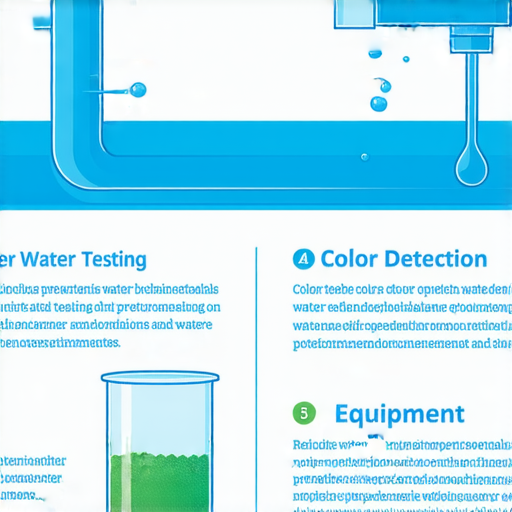 色水測試與漏水測試的關鍵技巧與注意事項圖示，展示測試方法、設備及注意事項，強調正確操作及安全防護，確保檢測效果與環保。
