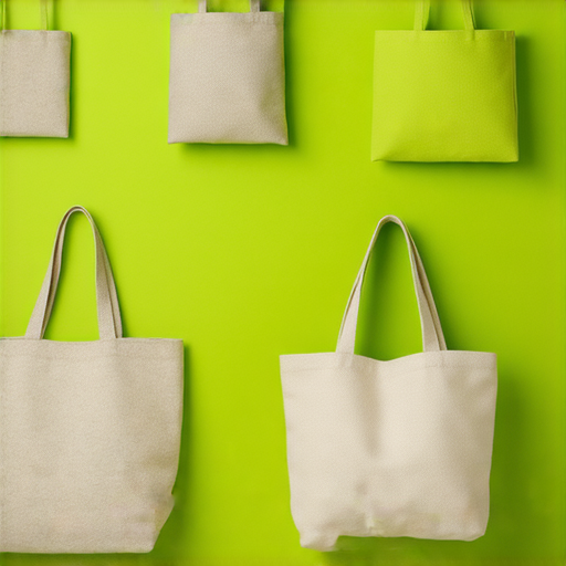 各式環保袋展示，包含細環保袋、布環保袋和超大環保袋，強調它們背後的環保力量，彰顯可持續生活的理念，吸引消費者關注環保選擇。