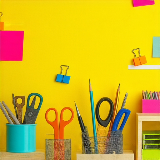 一位創意設計師展示多種夾子、袋子與架子的創新用途，桌面上擺放著各式工具，靈感氛圍濃厚，擬示如何發掘日常物品的潛力，助力解鎖創造力。