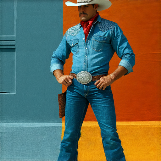 牛仔褲與牧童的獨立意義在形象中呈現，展現傳統與現代的融合，探討物流現象的理想與現實，強調文化符號的重要性及其對現代生活的影響。